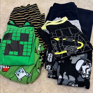 Star wars Minecraft gap fleece pajamas sizes 8 - 10
